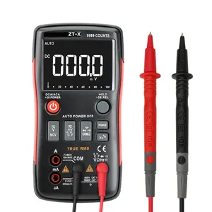 ZT-X True-Rms Digitale Multimeter Knop 9999 Telt Met Analoge Staafdiagram Ac/Dc Spanning Ampèremeter Stroom Ohm auto/Manual