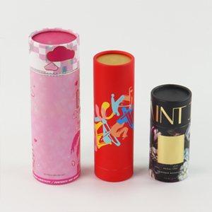Chocolate Round Cylinder Candy Wedding Cake Kraft Cardboard Paper Tubes Packaging Box