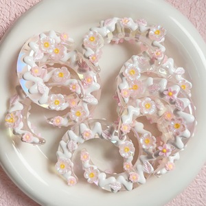 Cuentas Acrílicas de Moda con Forma de Luna Pintadas a Mano, Tridimensionales, para Manualidades, Accesorios de Joyería, Medias Lunas de Colores con Animales, 46x35mm - Product Image 3