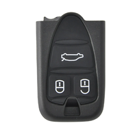 Coque de clé de voiture à distance en ABS noir à 3 boutons, remplacement compatible Alfa Romeo 159 Brera 156 Spider, lame non coupée, télécommande pliable