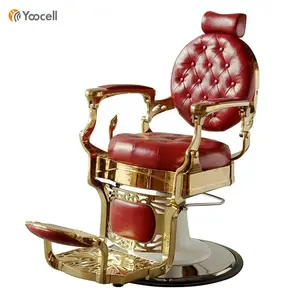 Красный парикмахерский салон стул для укладки тяжелых гидравлических насос парикмахерское кресло Красота шампунь бритье стул
