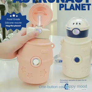 Wholesale 500ML 316 Stainless Steel Double Vacuum Insulated Eco-Friendly Straw Cup 12-24 Hours Thermal Performance Cartoon - Product Image 6