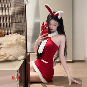 Lencería Sexy y Camisones de Lianyungang, Estilo Puro y Sensual, Ropa de Navidad, Bodycon para Mujer - Product Image 1