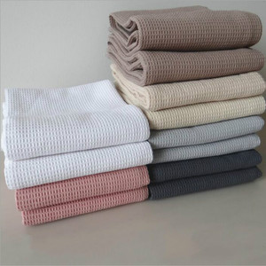 Vendita calda 100% di cotone Waffle <span class=keywords><strong>da</strong></span> <span class=keywords><strong>cucina</strong></span> ad alta assorbenza in microfibra tessuto asciugatura viso asciugamano morbido con motivo ricamato - Product Image 6