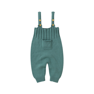 Mimixiong-Pelele de <span class=keywords><strong>pijama</strong></span> de punto para bebés recién nacidos, ropa personalizada para bebés, con <span class=keywords><strong>tirantes</strong></span> de boutique, suave y sólido - Product Image 5