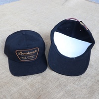 Casquettes en sergé de coton à 5 panneaux classiques avec logo tissé personnalisable, casquettes snapback vintage personnalisées pour la course urbaine, pour hommes et femmes