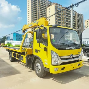 Camion de dépannage multifonction 4x2 avec moteur diesel Cummins Foton Ollin 3 tonnes 5 tonnes avec grue à flèche à vendre - Product Image 3