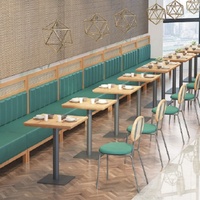 Meubles de restaurant modernes en acier inoxydable et en bois massif et marbre Tables et chaises pour le dîner et le café-en vente