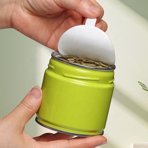 Boîte en étain ronde de luxe, hermétique, avec bouchon à vis, impression offset, 50-100 grammes, pour matcha, aliments pour bébés et hamburgers - Product Image 6