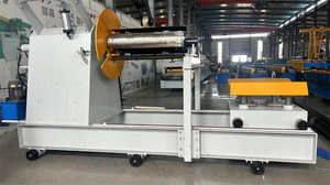 Carro de desbobinadora hidráulica automática de 10 toneladas Bobina de acero metálico 5T 7T 10T 15T Rollo de techo Antiguo Marco de acero <span class=keywords><strong>Purlin</strong></span> Machines 5.5kW - Product Image 2