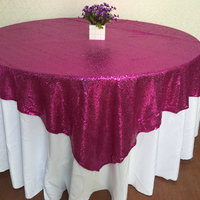 Nappes à paillettes multicolores de haute qualité pour nappe de mariage de fête, nappes rondes épaisses personnalisées pour banquet d'événement