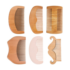 Peine para el cabello de madera de durazno, grande, antiestático, para uso doméstico - Product Image 3