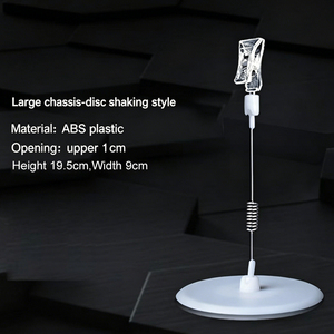 Support de prix publicitaire POP réglable en plastique, design moderne et portable pour supermarché, avec clip mécanique transparent - Product Image 6