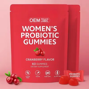 Gomitas Probióticas para Mujeres, Equilibrio del pH Femenino, para un Olor Saludable, con Arándano, Prebióticos, Veganas, 60 Unidades - Product Image 1