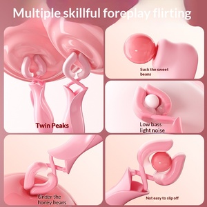 Succionador <span class=keywords><strong>de</strong></span> Pezones con Doble Vibración y Sujeción, Impermeable IPX7, Productos Sexuales SM para Adultos, Juguetes Sexuales para Mujeres y Parejas - Product Image 2