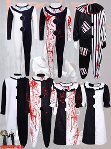 Combinaison de cosplay de clown Terrifier, costume Zentai effrayant et sanglant, tenue de fête de carnaval, costumes fantaisie unisexe en textile - Product Image 3