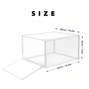 Boîte en acrylique, vitrine transparente anti-poussière pour collections de chaussures, casquettes de baseball, organisateur de chapeaux - Product Image 2