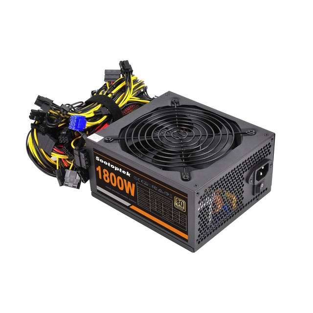 230V AC ATX Switching Psu High Power Power Supply 1800w Use to Professional Gaming Support 8 GPU