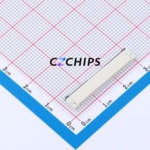 FPC-1.0FX-24PWCR-H20 FFC/FPC Connector SMD,P=1mm,Horizontal Mount Connector Flip Cover Type Bottom Contact 24P 1mm - Product Image 2