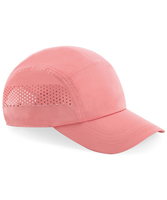 Casquette de camping à 5 panneaux avec trous d'aération découpés au laser, performance de drainage de l'humidité, séchage rapide, casquette de course, certifiée BSCI