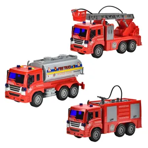 DWI Dowellin Electric Fire Truck Kids Toy Fire Engine Toy truck with water spray and flashing light