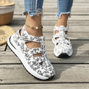 Sandalias de Plataforma para Mujer 2026, Estilo Verano, Talla Grande, Antideslizantes, con Velcro, Diseño Hueco - Product Image 5