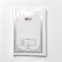 Cuaderno de Ejercicios Árabe Personalizado A5 con Cubierta Protectora de Plástico Transparente, 80 Hojas de Papel Rayado, Encuadernación Cosida a Caballete para Estudiantes