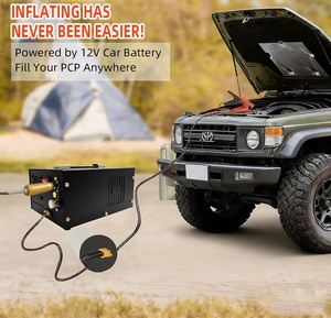 Compresseur d'air haute pression portable PCP 300 bars 12V alimenté en courant alternatif refroidi par air - Product Image 3