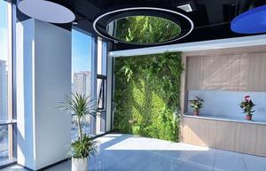Mur végétal artificiel, mur de fond, plantes vertes bioniques, combinaison de fausses fleurs, gazon artificiel, aménagement paysager pour pièce - Product Image 6
