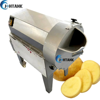 Johtank Heavy-Duty Multifunctionele Groente Fruit Snijmachine/Shredder/Cutter/Dicer Aanpasbaar Power Commercieel Gebruik
