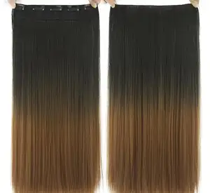 Wholesale Double Drawn Adjustable Seamless 1 Piece Clip In Hair Extension Real Remy Brazilian Hair Seamless Clip In Hair