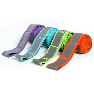 Latin Dance elastische latex katoenen gebreide stretchband oefening <span class=keywords><strong>yoga</strong></span> riem weerstandsband <span class=keywords><strong>8</strong></span> 11 lussegment - Product Image 6