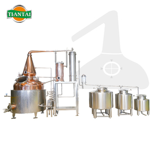 Alambic hybride en cuivre rouge de 1500 L pour la distillation de whisky, <span class=keywords><strong>gin</strong></span>, vodka, brandy, <span class=keywords><strong>rhum</strong></span> - Product Image 1