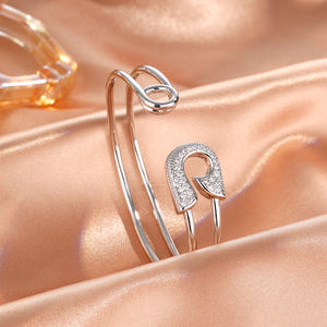 RAKOL BP2146 Newest Mirco Zircon Cuff <b>Bangle</b> 2020 Real Gold Plated High Quality <b>Copper</b> <b>Bangle</b> Jewelry - Product Image 3