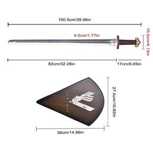 Оптовая Продажа с завода, 100 см, телевизор, викинги, Валгалла, настоящая копия оружия, меч фрейдис для украшения стен - Product Image 2