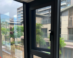 Aluminum Alloy aluminium doors and windows designs casement insulated glass energy saving for hotel custom size - Product Image 1