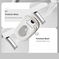 WC intelligent de luxe avec bidet intégré, affichage numérique, siège chauffant et chasse d'eau automatique – Idéal pour villa et suite.