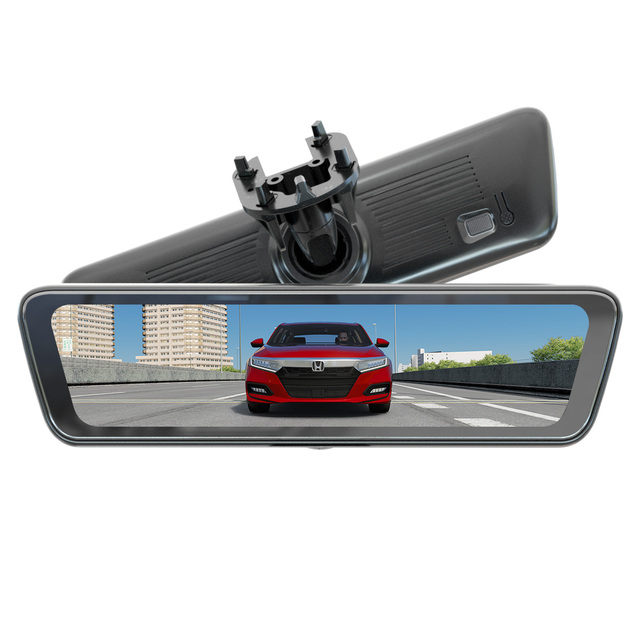 Sinjet Rearview Dash Cam Wide 1080P Auto Cam 8.2 Inch Full Screen H8 Mirror Car Recorder Dashboard Camera Car DVR for Honda