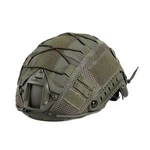 Housse de casque tactique en maille réglable de haute qualité pour la chasse en extérieur, en CP ABS et polyester, ajustement universel, légère - Product Image 2