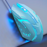 Ratón para Juegos con Cable USB, 3600 DPI, RGB, LED Brillante, Ergonómico, 6D, para Ordenador, PC, Portátil