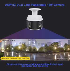 Anpviz US Stock IP Camera 8MP Dual Lens Panoramic Camera Bullet 180 Degree Image Smart Human/Vehicle <strong>Detection</strong> Alarm <strong>2</strong> Ways Talk - Product Image 6