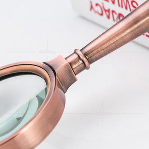 <span class=keywords><strong>Loupe</strong></span> optique en alliage de zinc 5X 65 mm, <span class=keywords><strong>loupe</strong></span> de poche, <span class=keywords><strong>lecture</strong></span> de livres pour personnes âgées, couleur bronze doré - Product Image 3