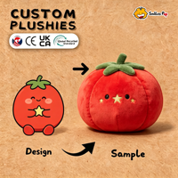 Vente Chaude : Coussin en Peluche Dessin Animé, Poupée Rembourrée, Jouet en Peluche Thème Noël, Fruits, Légumes, Aliments, Tomate, Doux, Mignon, Figurine de Jeu Personnalisée