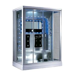 Cabine de <span class=keywords><strong>douche</strong></span> <span class=keywords><strong>hammam</strong></span> <span class=keywords><strong>sauna</strong></span> vapeur moderne Baiyao en alliage d'aluminium pour 1-2 personnes, usage hôtelier et spa, garantie 2 ans - Product Image 1
