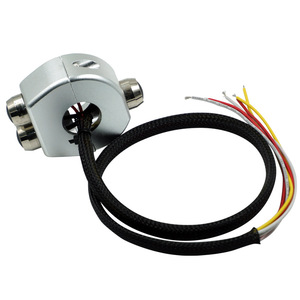 Interruptor Combinado Integrado CNC de 3 Botones para Manillar de Motocicleta Universal, Encendido de Faro, Bocina e Ignición con Retroiluminación LED - Product Image 5
