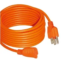 Cable de alimentación de extensión eléctrica, cable de alimentación de alta calidad, resistente al agua, con certificación ETL americana