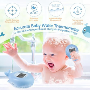 Temperatura alta sensibilidade termômetro água termômetros digitais do banho do bebê mais popular <span class=keywords><strong>design</strong></span> animal marinho para crianças - Product Image 2