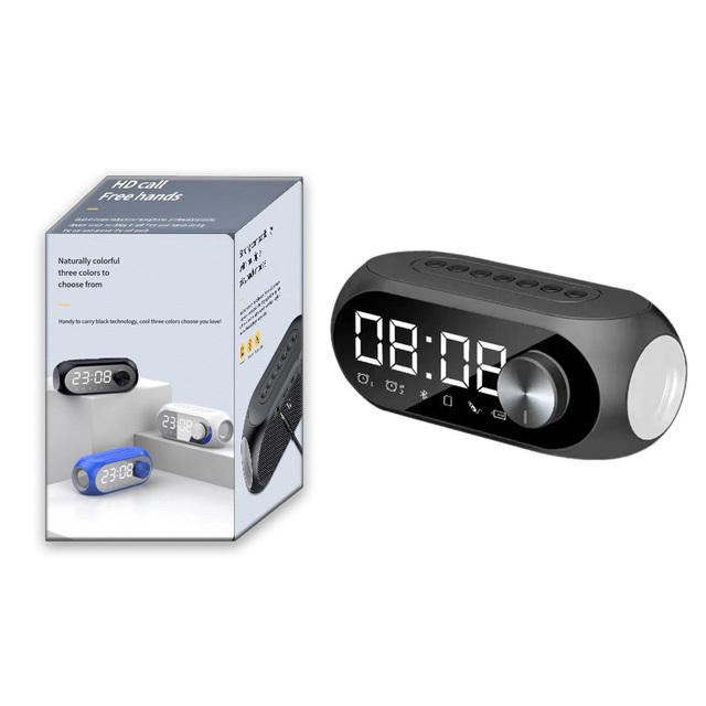 S8 Multi-Functional Wireless BT Speaker RGB Subwoofer Portable Mini Clock Alarm Desktop BT Mini Speaker