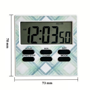 Nouvelle conception Minuteur de cuisine numérique magnétique à écran LCD, Réveil électronique, Rappel d'heure 24 heures, Chronomètre d'étude, OEM - Product Image 3