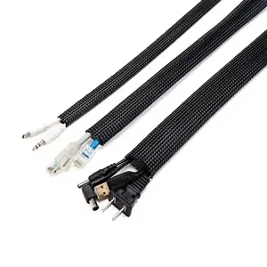 Factory Price Private Wire Organizer Flexible Protector Cable Sleeves And Braided Self-rolling Sleeve